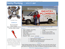 Tablet Screenshot of gentryplumbingrockwall.com